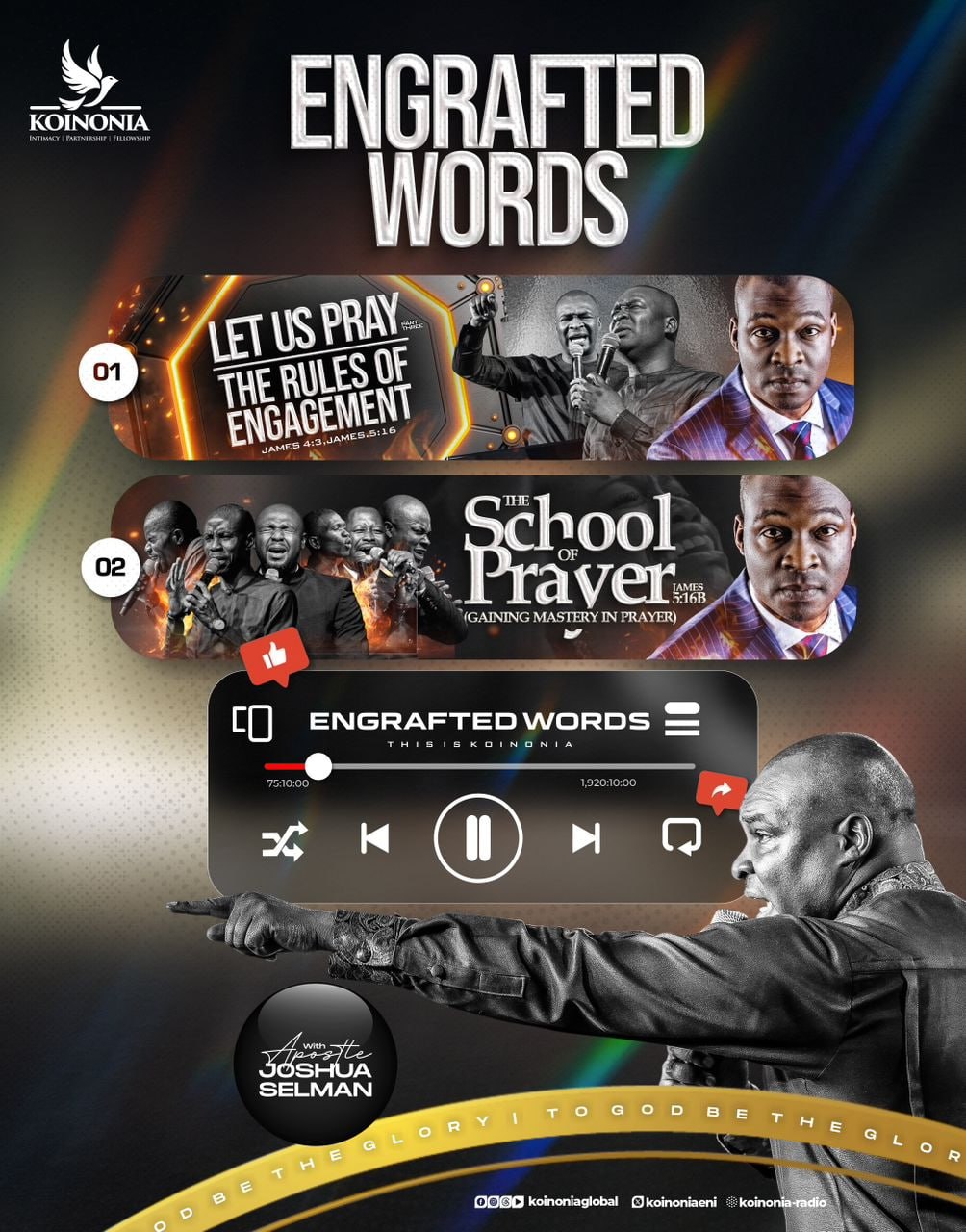 Apostle Joshua Selman: Engrafted Words (Feb 15–21, 2026) | Mp3 and Notes