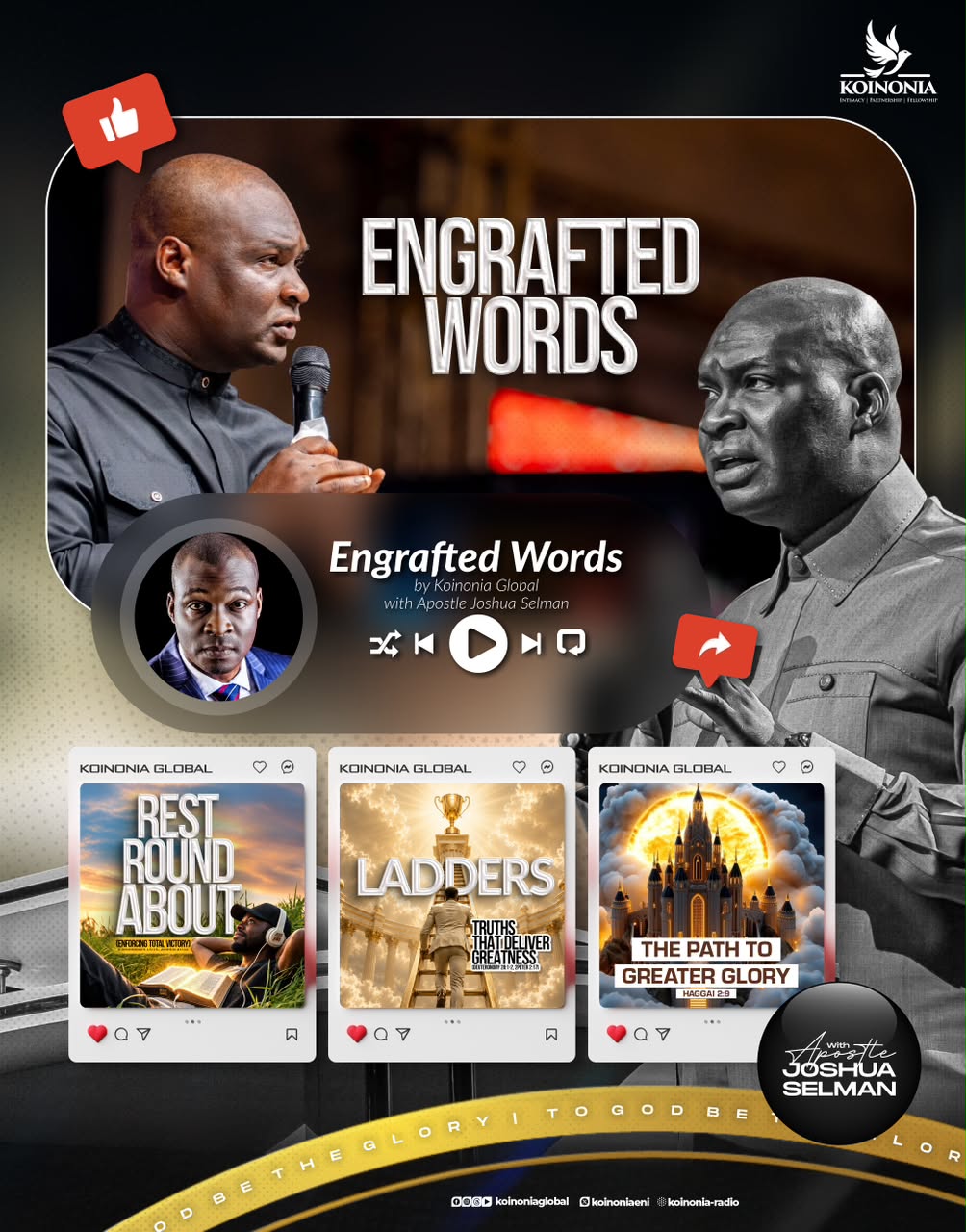 Koinonia: Engrafted Words (Oct 18 – Oct 24) | Mp3 and Notes