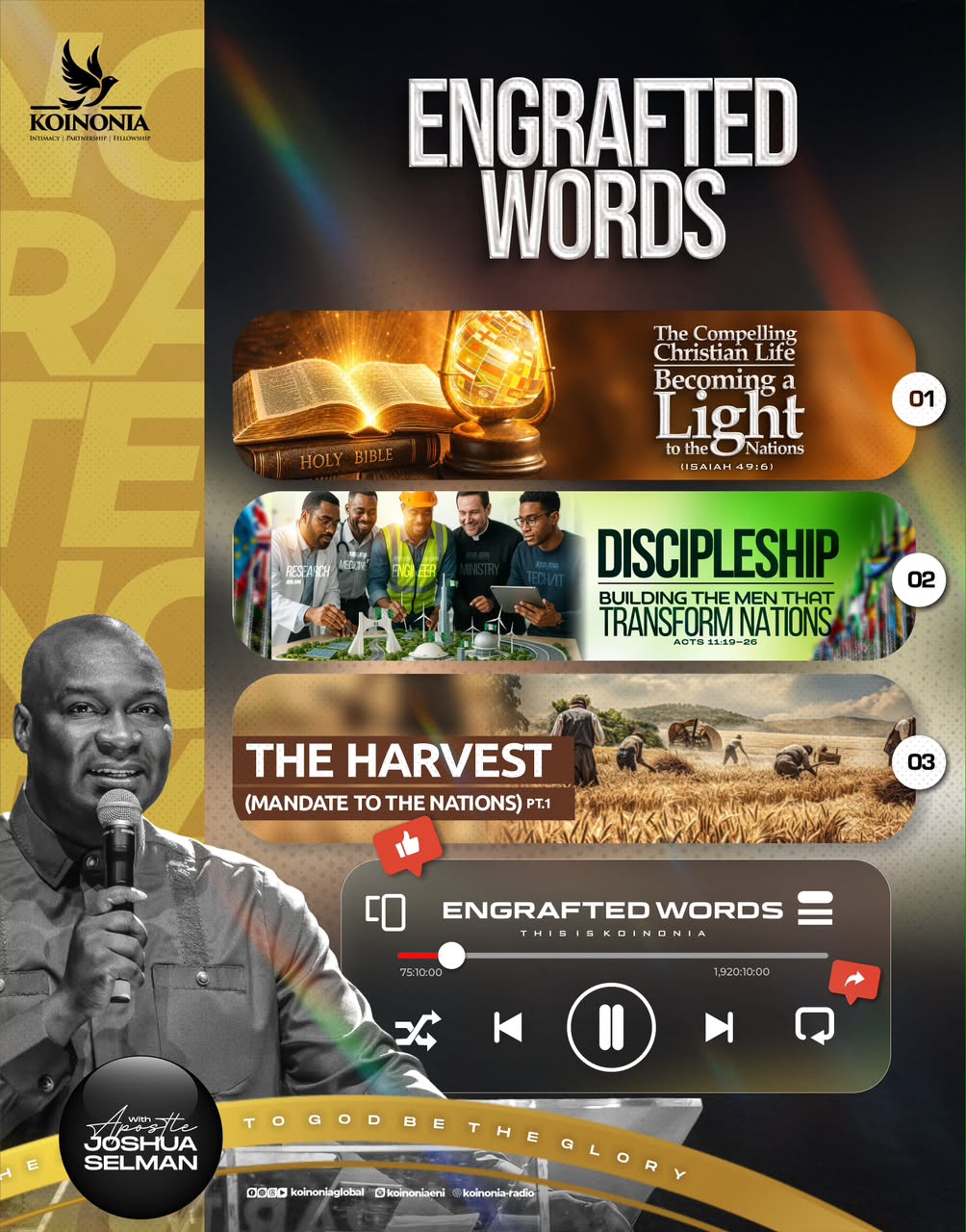 Engrafted Word for This Week | Koinonia Global (Apostle Joshua Selman)