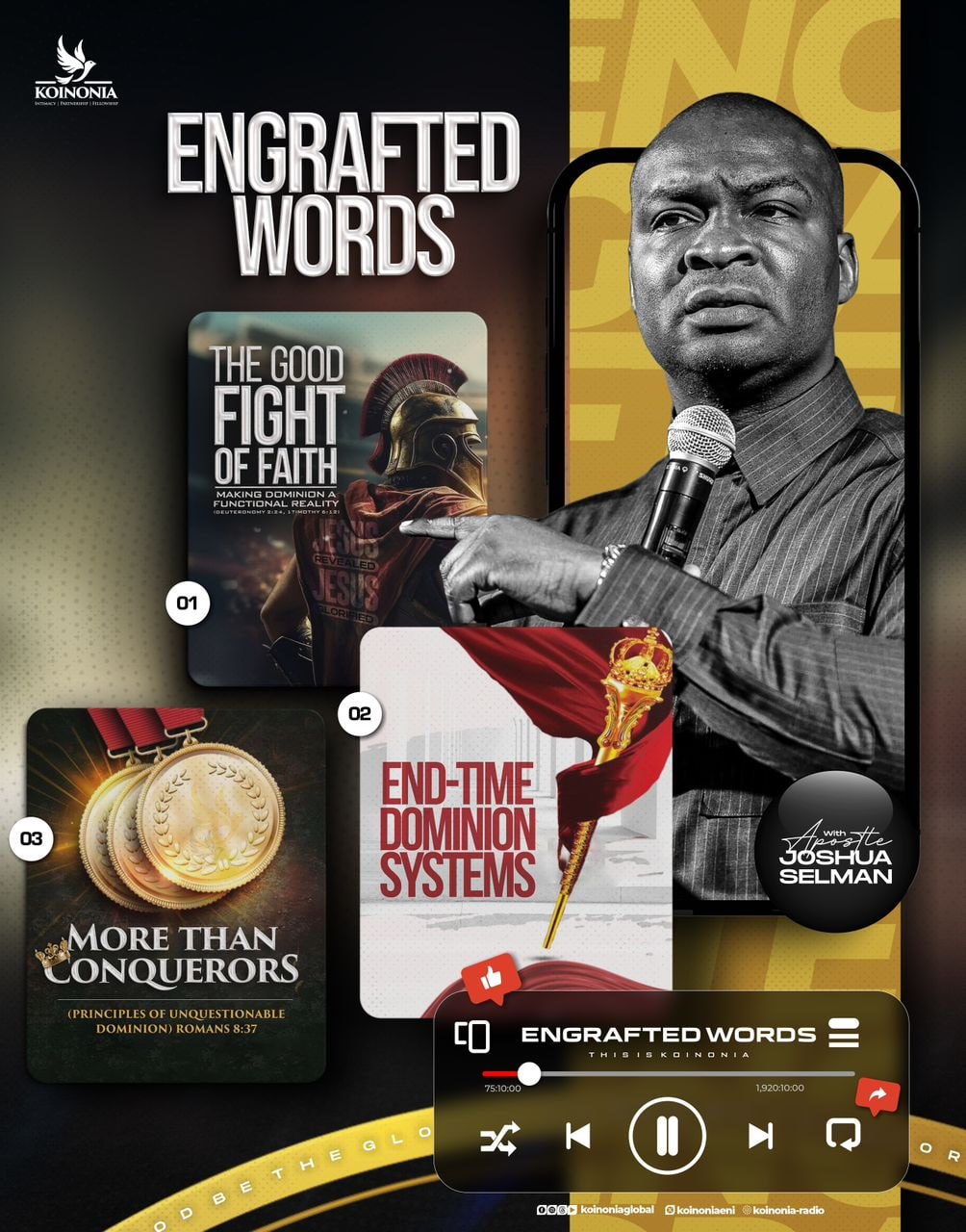 Koinonia: Engrafted Words (March 22-28, 2026) | Mp3 and Notes