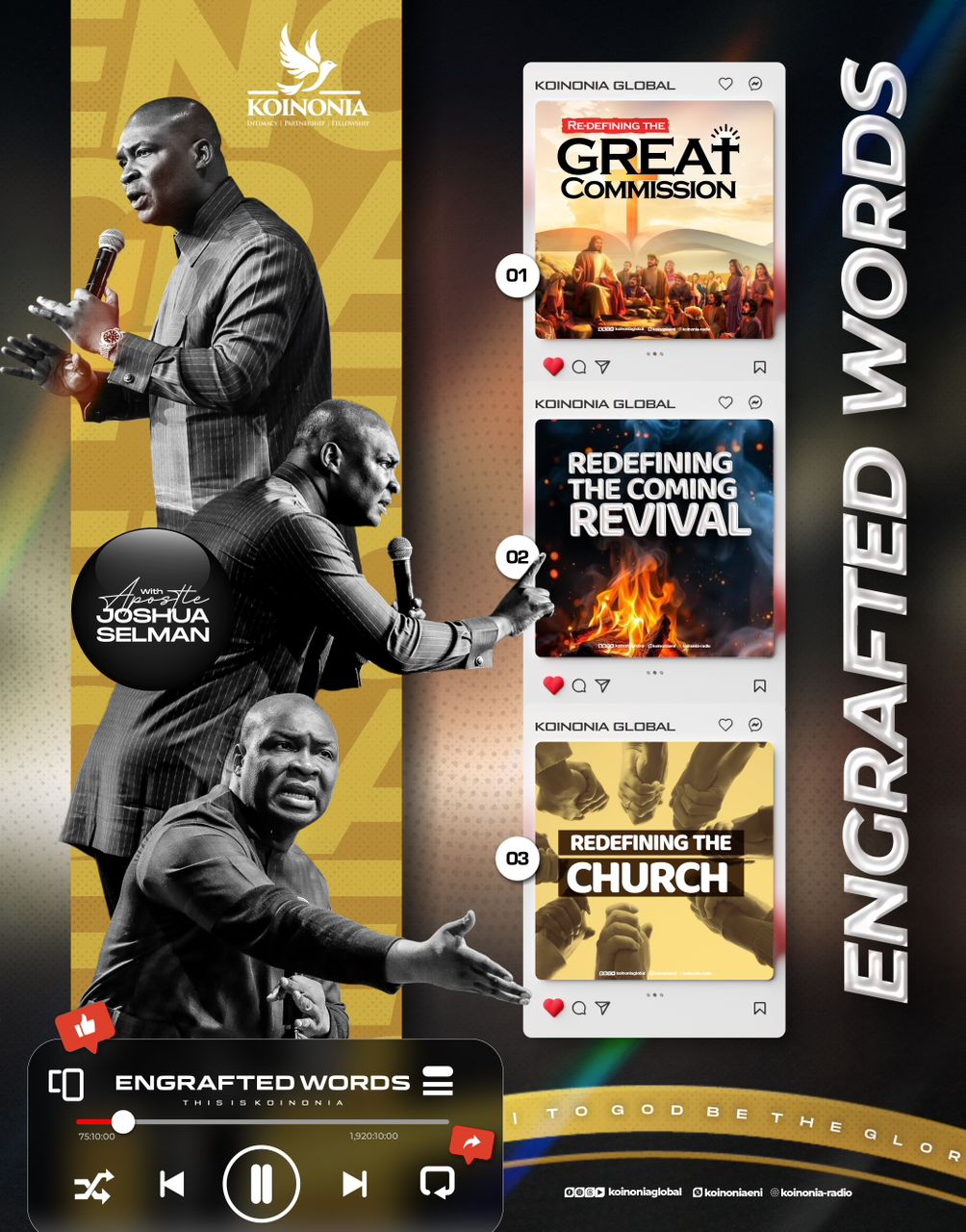 Koinonia: Engrafted Words (Apr 29 - May 3, 2026) | Mp3 and Notes