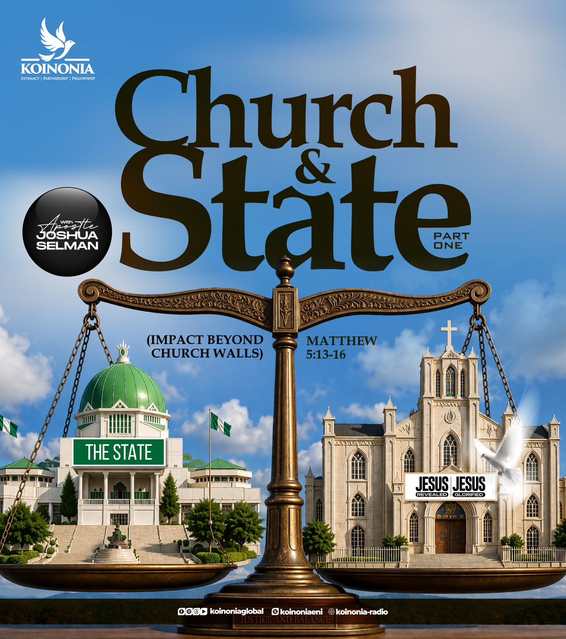 Apostle Joshua Selman Preaching - The Church and State Part 1(Impact beyond the church walls)
